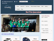 Tablet Screenshot of carhirenepal.com